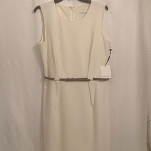 Calvin Klein Cream color work dress